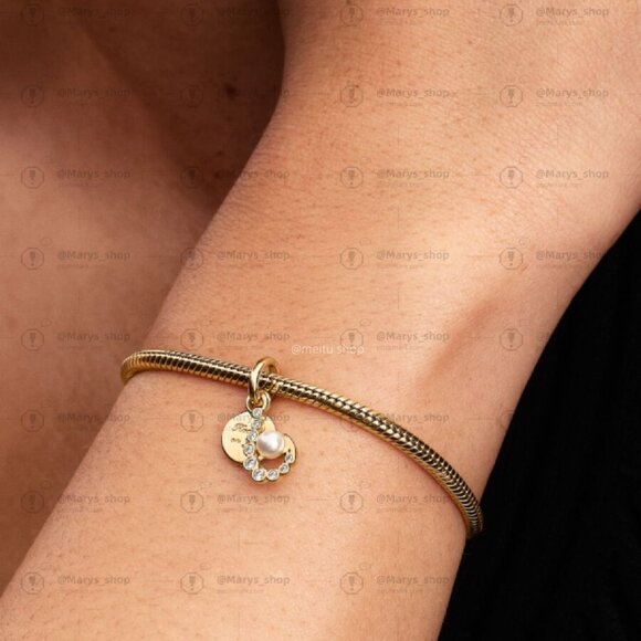 Pandora Hook Double Dangle Charm|Pendant - Picture 2 of 2